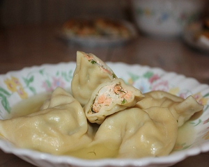 Пельмени из рыбы - треска и палтус
